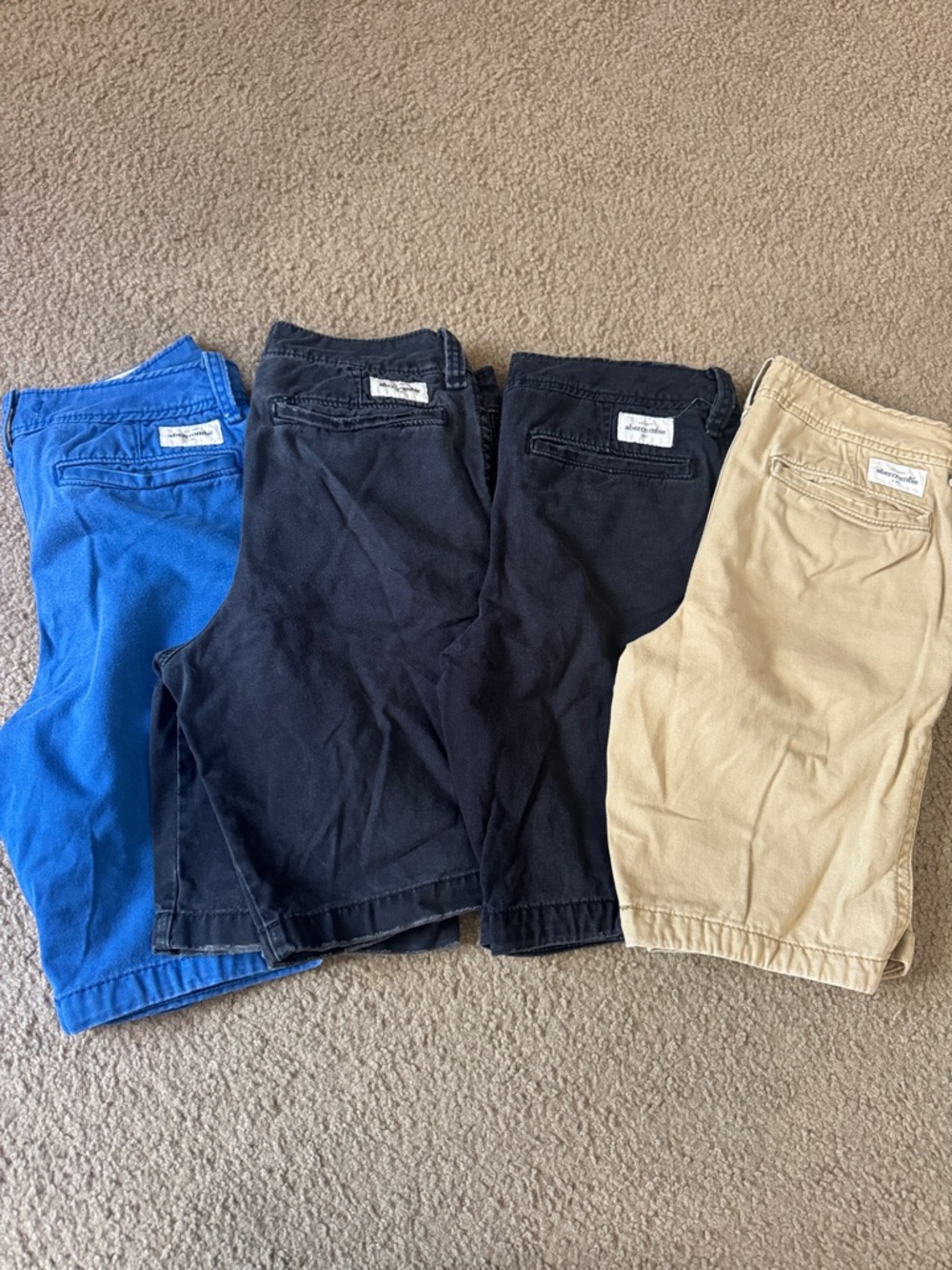 abercrombie kids Blue, Black & Tan Kids Shorts Pack